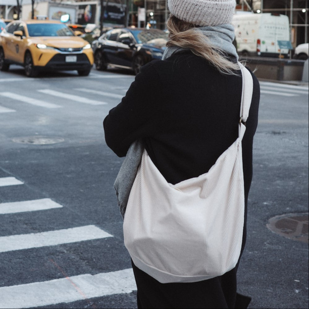 Kord-Crossbody-Tasche | Verstellbarer Schultergurt