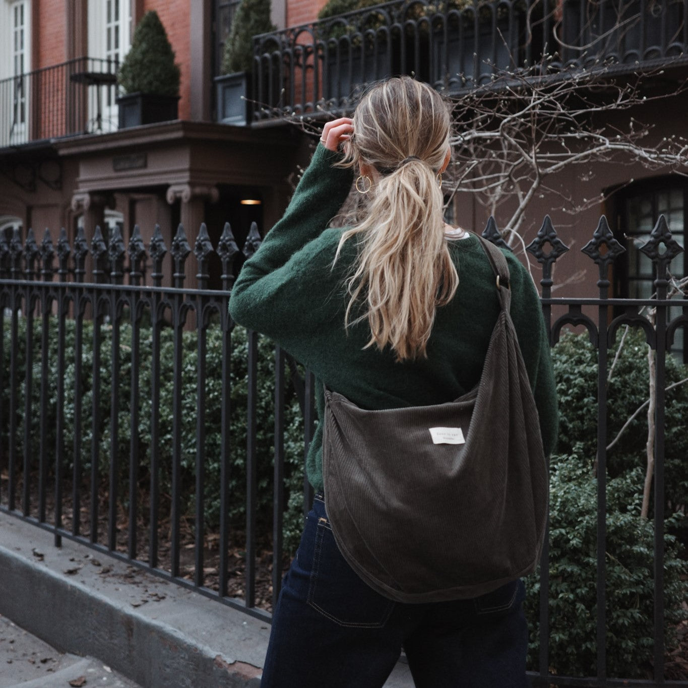 Kord-Crossbody-Tasche | Verstellbarer Schultergurt