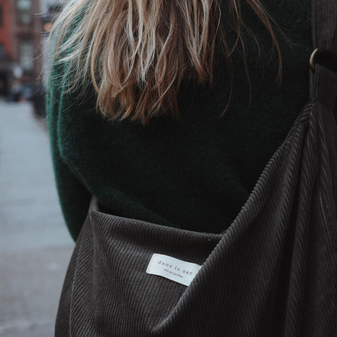 Kord-Crossbody-Tasche | Verstellbarer Schultergurt