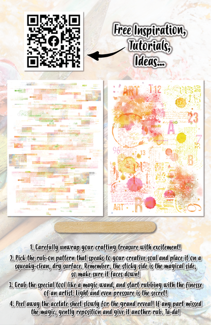 AALL and Create Rub-Ons - Pastel Vibes