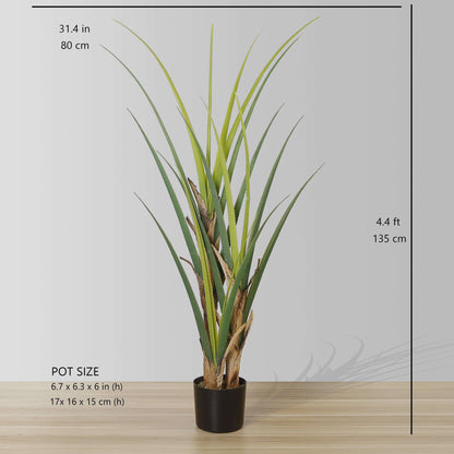 Ralu Künstlicher Aloe-Baum Topfpflanze (verschiedene Größen)