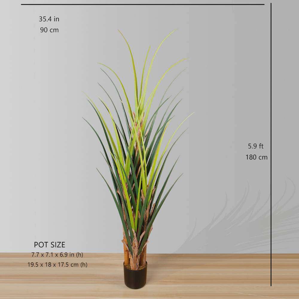 Ralu Künstlicher Aloe-Baum Topfpflanze (verschiedene Größen)