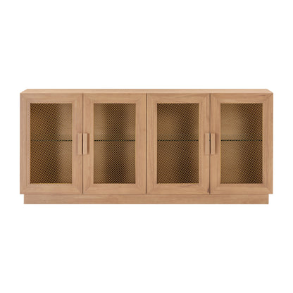 Marais 72" Natural Wood Storage TV Stand/Sideboard - Multiple Colors