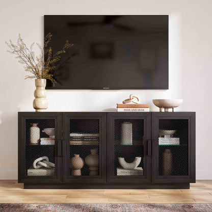 Marais 72" Natural Wood Storage TV Stand/Sideboard - Multiple Colors