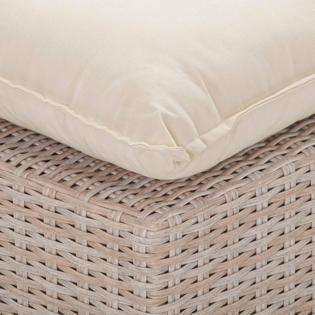 Sunbay 3 Seater Outdoor Natural Wicker Modular Sofa - Beige