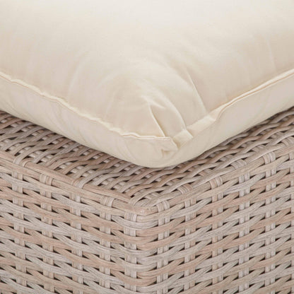 Sunbay 3 Seater Outdoor Natural Wicker Modular Sofa - Beige