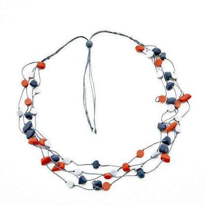 Resin Nugget & Disc Necklace