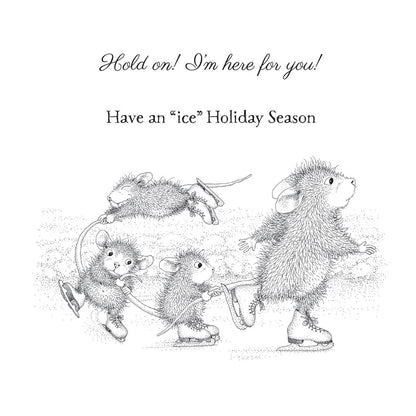 Hold On! Cling Rubber Stamp Set from the House-Mouse Holiday Collection