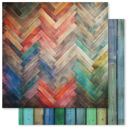 Rainbow Wood 6x6 Paper Collection 31040