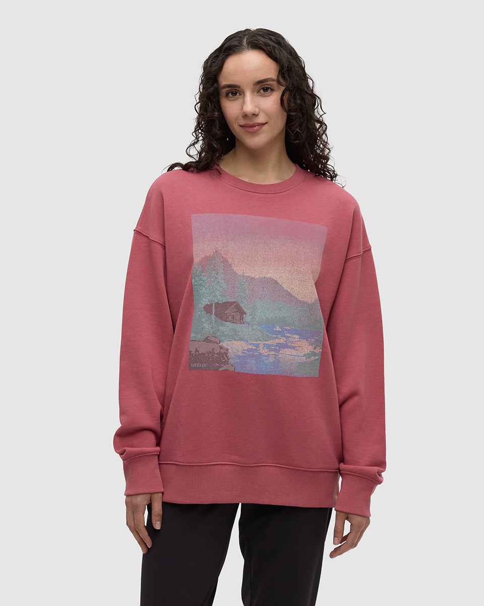 Washed Lakeshore Relaxed Crew