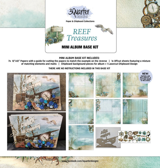 3Quarter Designs Reef Treasures Mini Album Base Kit