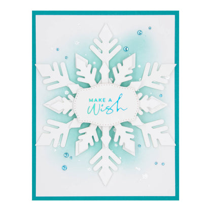 Pierced Mini Labels Etched Dies from the Bibi's Snowflakes Collection by Bibi Cameron