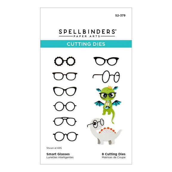 Smart Glasses Etched Dies from the Monster Birthday Collection