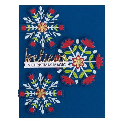 Delicate Snowflakes Etched Dies from the Bibi's Snowflakes Collection by Bibi Cameron
