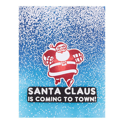 Silly Santas Etched Dies by Simon Hurley