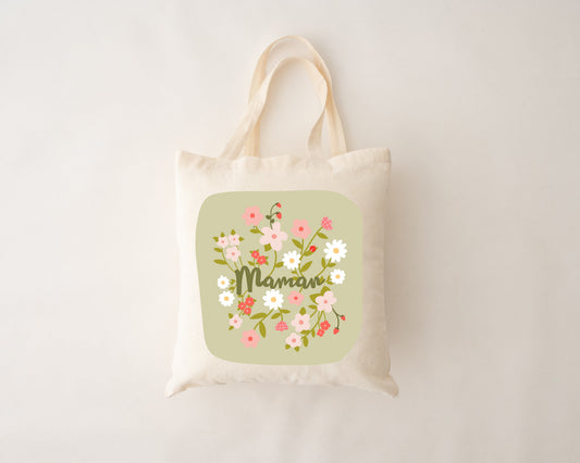 Natürliche wiederverwendbare Tasche - Mama Bloom