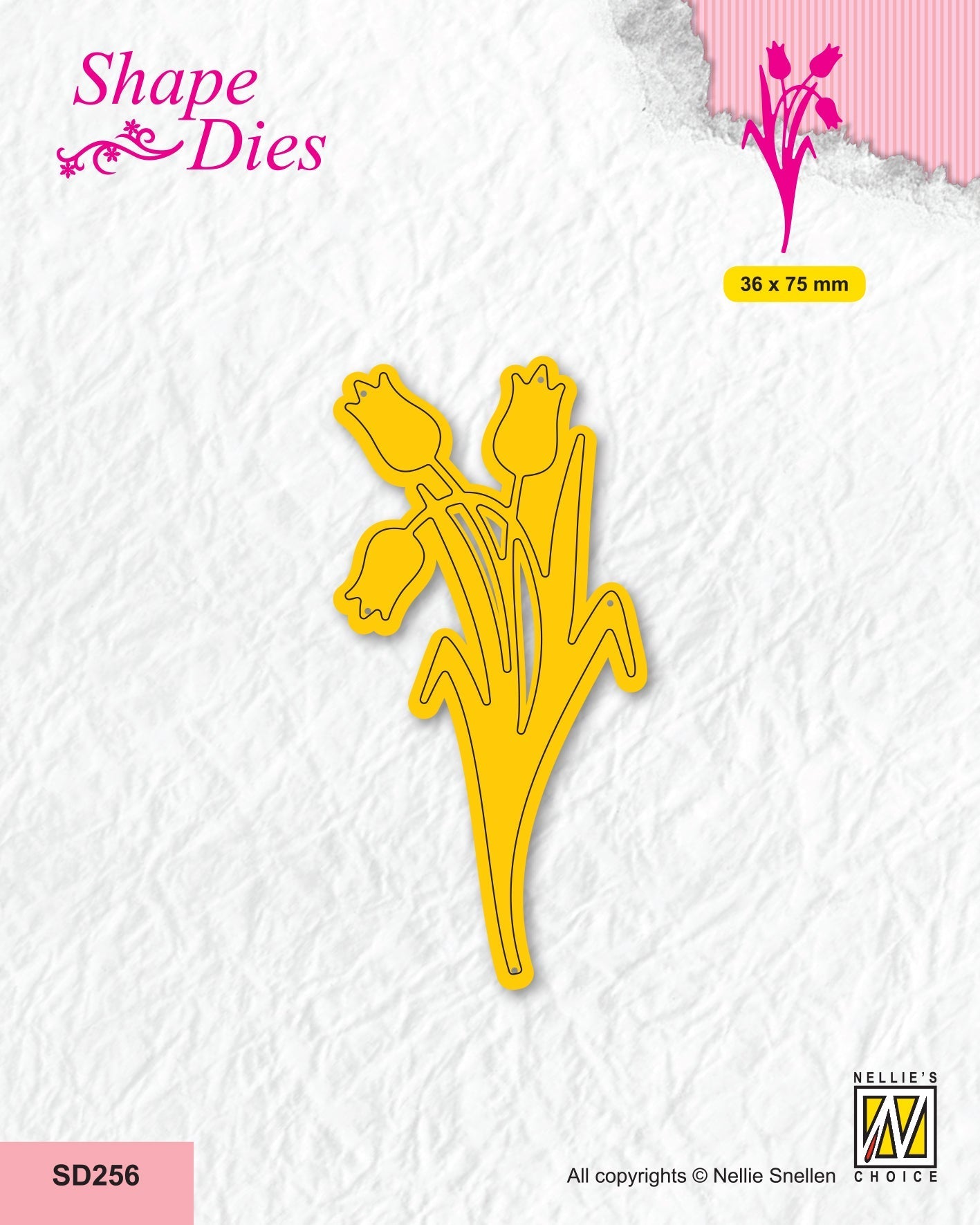 Nellie's Choice Shape Die - Garden - Tulips