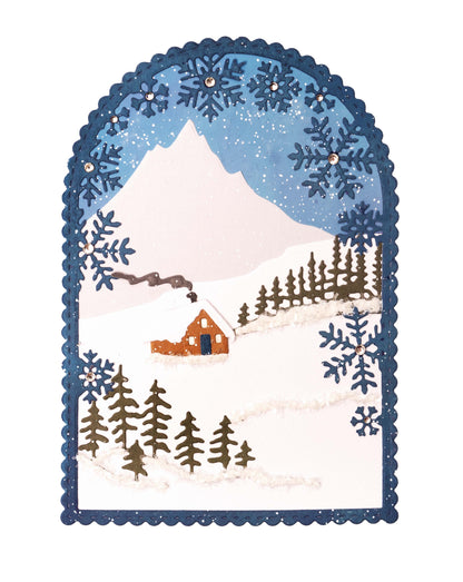 SL Cutting Dies Winter Scenery Artic Winter 100x143x1mm 14 PC nr.763