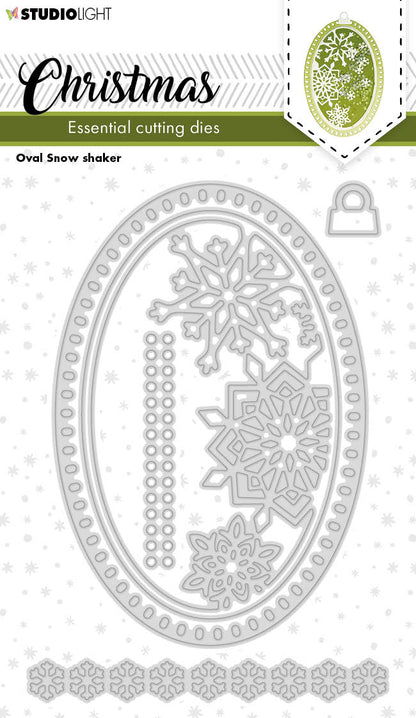 SL Cutting Dies Christmas Oval Shaker Essentials 96x138x1mm 6 PC nr.253