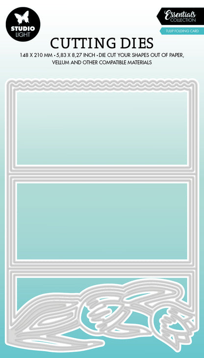 SL Cutting Die Tulip Card Shape Essentials 148x210x1mm 9 PC nr.491