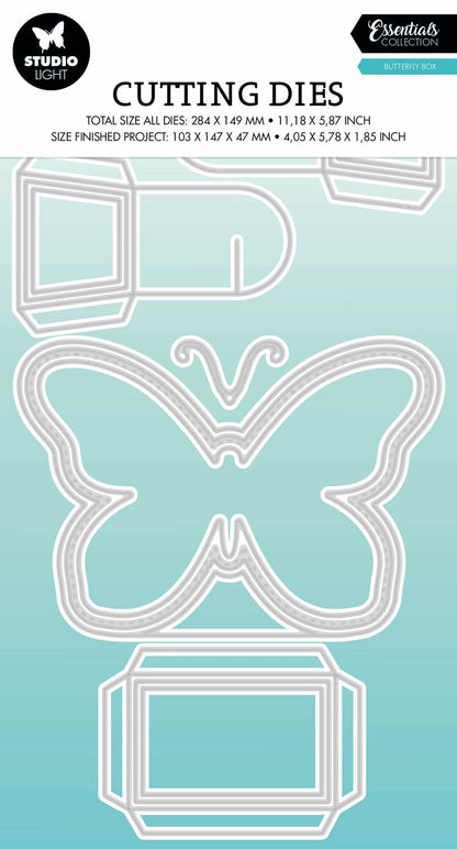 SL Cutting Die Butterfly Box Essentials 282x147x1mm 13 PC nr.499