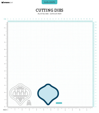 SL Cutting Die Christmas Ball Essentials 76,5x76,5x1mm 4 PC nr.570