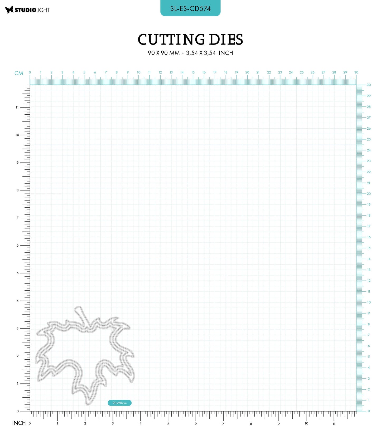 SL Cutting Die Maple Leaf Essentials 90x90x1mm 3 PC nr.574