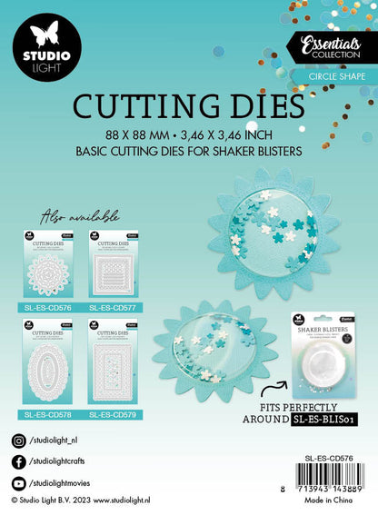 SL Cutting Die Circle Shape Essentials 88x88x1mm 5 PC nr.576