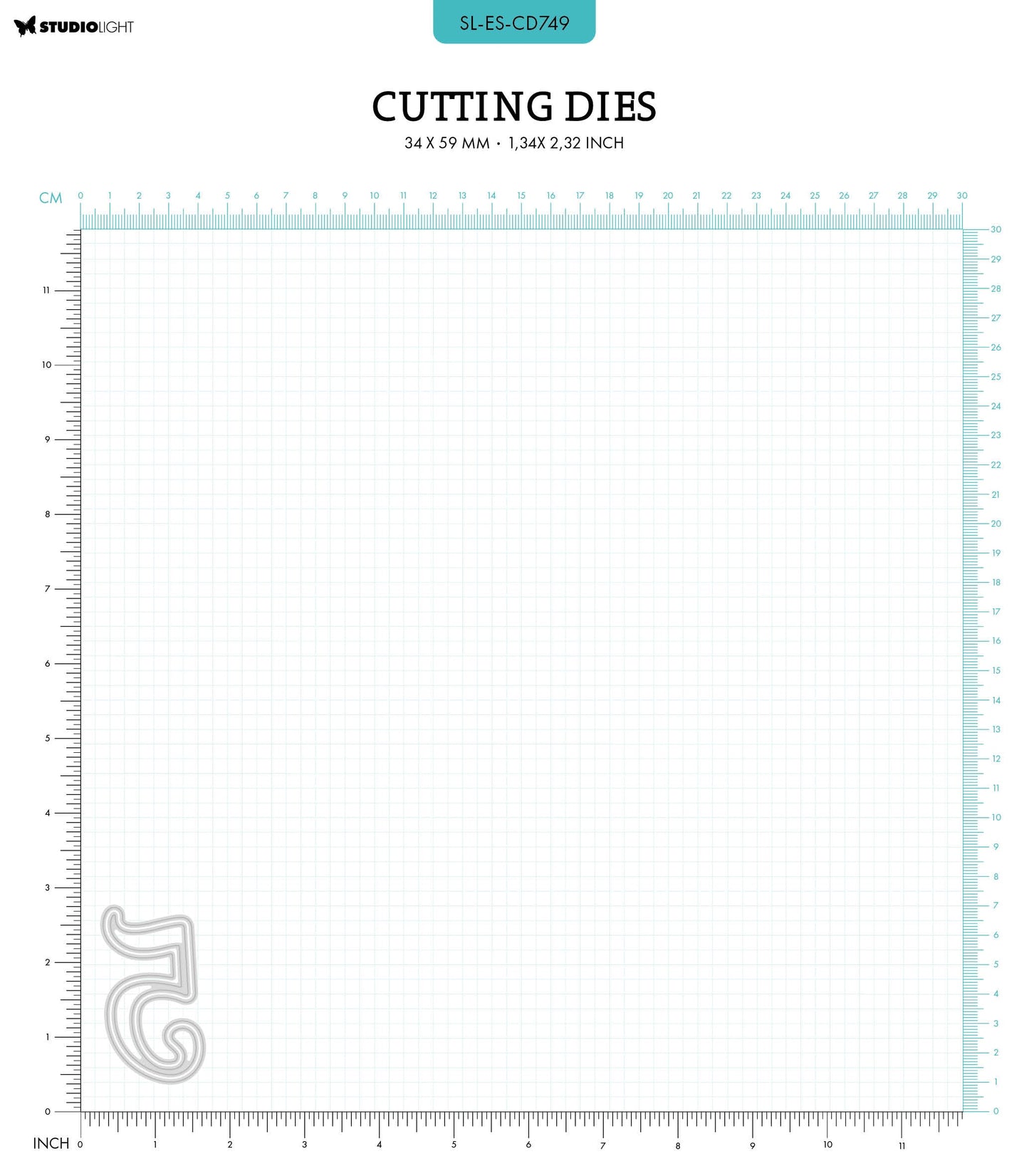 SL Cutting Dies NR. 5 Essentials 34x59x1mm 2 PC nr.749