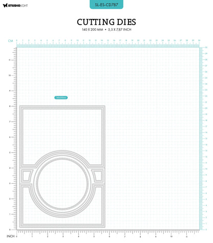 SL Cutting Die Circle Folding Card Shape Essentials 11 PC