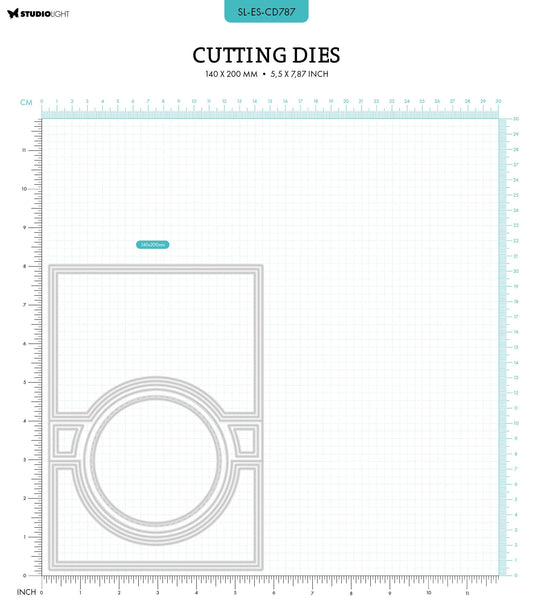 SL Cutting Die Circle Folding Card Shape Essentials 11 PC