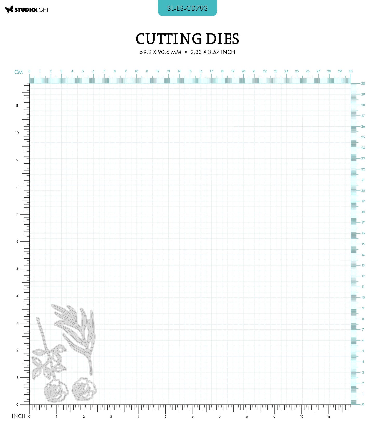 SL Cutting Die Rose Essentials 3 PC