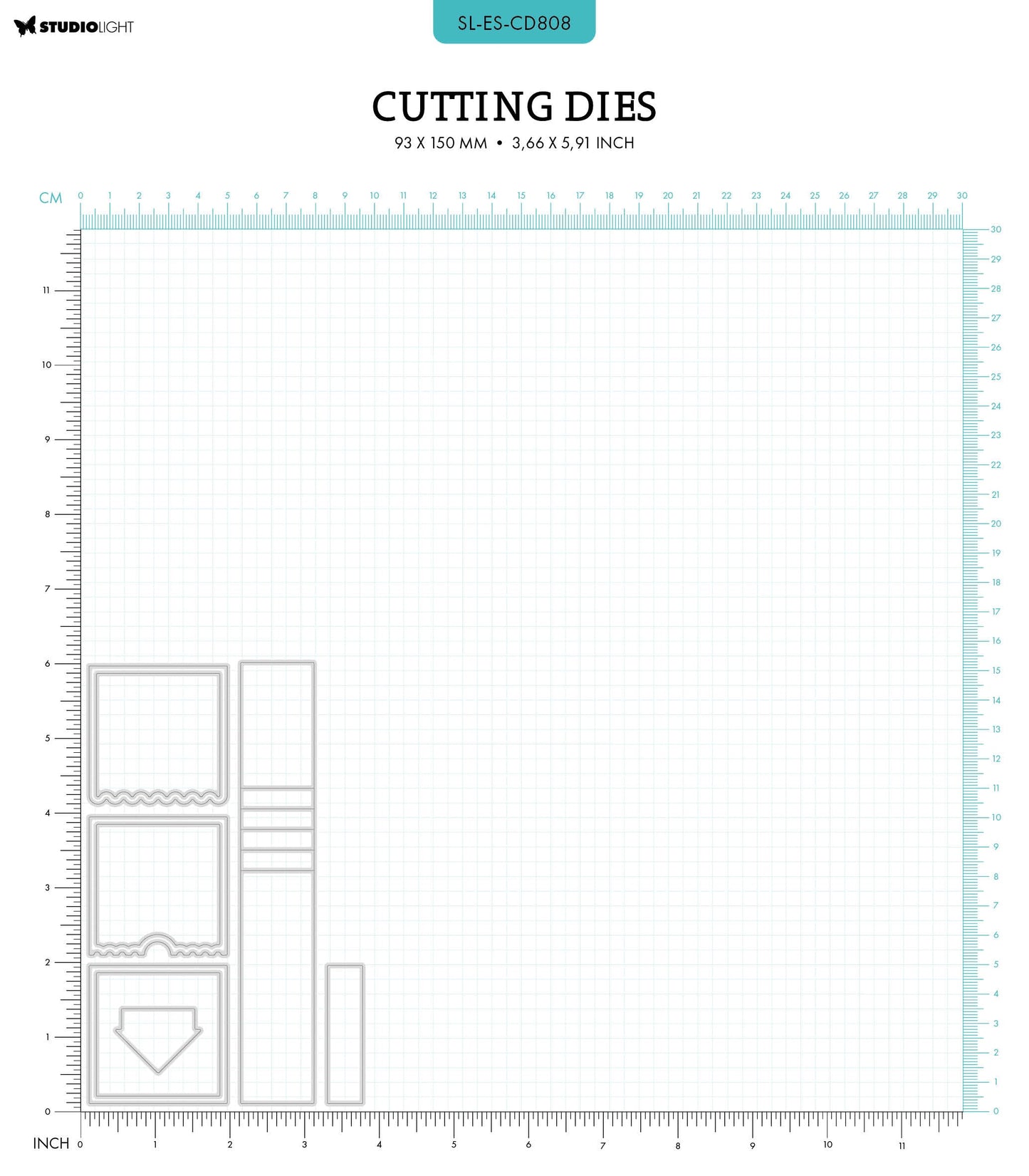SL Cutting Dies Waterfall Effect Essentials 9 PC