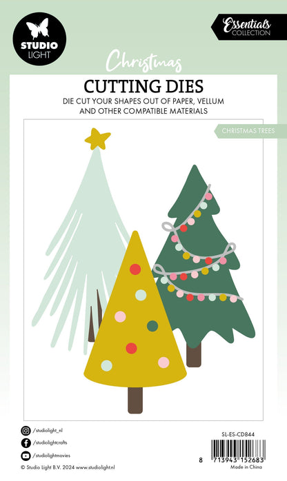 SL Cutting Dies Christmas Trees Essentials 8 PC