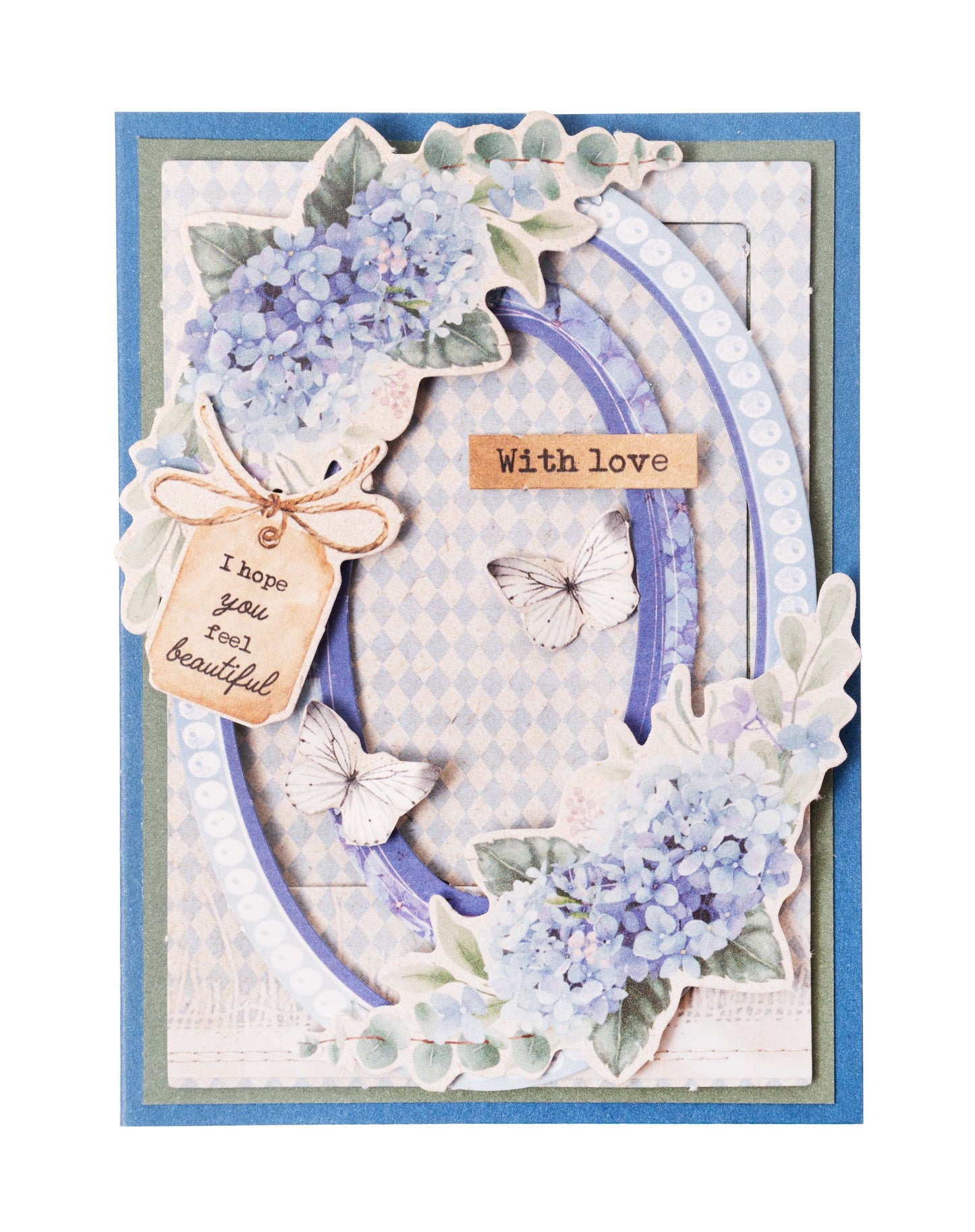 SL Die-Cut Block Hydrangea Frames Essentials 105x148x3mm 24 SH nr.66