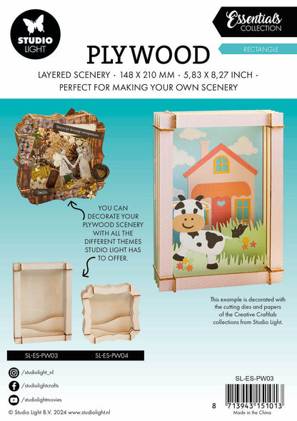 SL Plywood Rectangle Essentials 4 PC