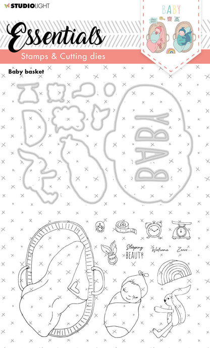 SL Stamp & Cutting Die Baby Basket Essentials 148x210x3mm 1 PC nr.20