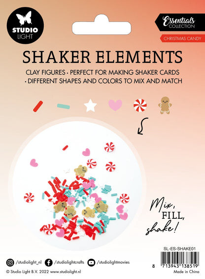 SL Shaker Elements Christmas Candy Essentials 151x111x1mm 6 PC nr.01