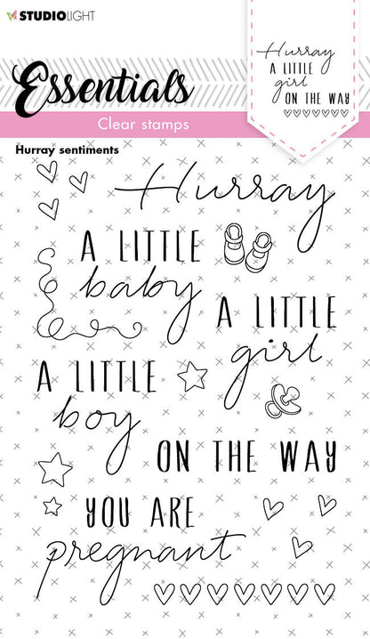 SL Clear Stamp Hurray Sentiments Essentials 105x148x3mm 1 PC nr.172