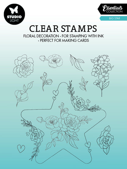 SL Clear Stamp Big Star Essentials 119x129x3mm 11 PC nr.367