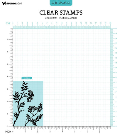 SL Clear Stamp Berry Branch Essentials 62x93x3mm 2 PC nr.494