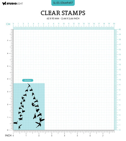SL Clear Stamp Birds Essentials 62x93x3mm 1 PC nr.497
