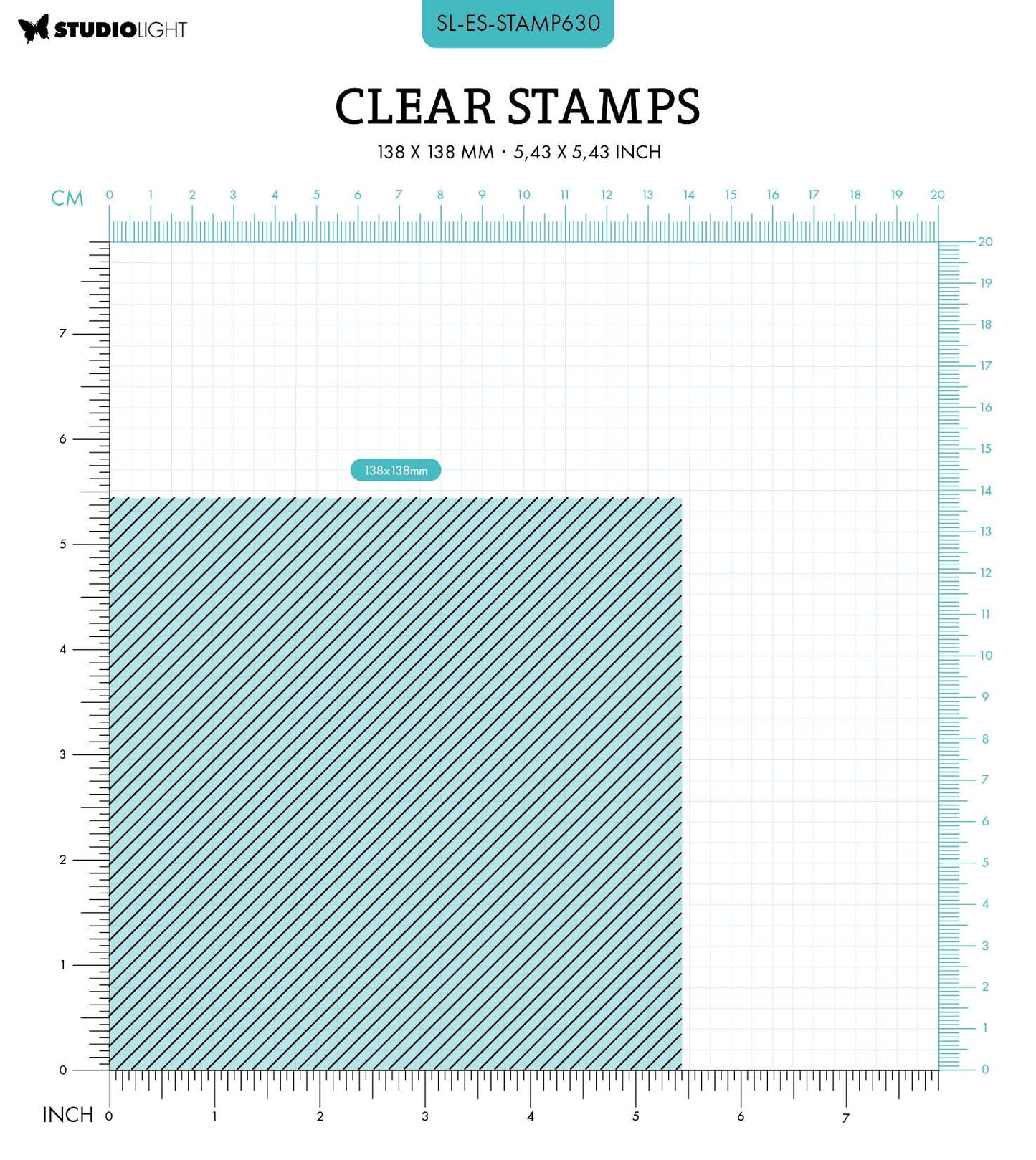 SL Clear Stamp Thin Stripes Essentials 1 PC