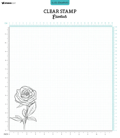 SL Clear Stamp Single Rose Essentials 1 PC