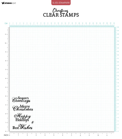 SL Clear Stamp Best Wishes Essentials 5 PC