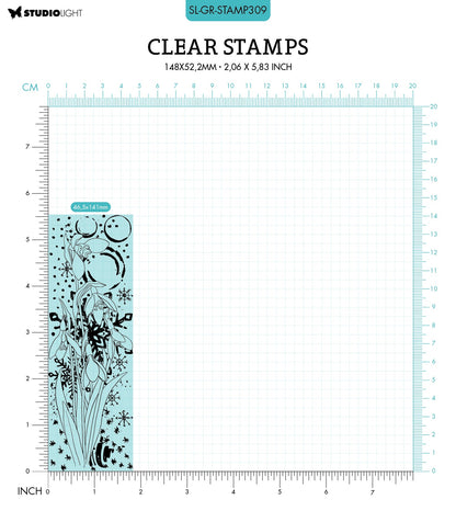 SL Clear Stamp Snow Drops Grunge Collection 148x52.2x3mm 1 PC nr.309