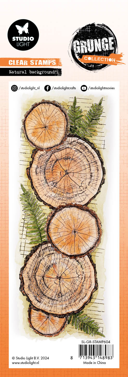 SL Clear Stamp Natural Background Grunge Collection 1 PC