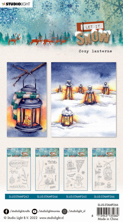 SL Clear Stamp Cozy Lanterns Let It Snow 105x148x3mm 4 PC nr.266
