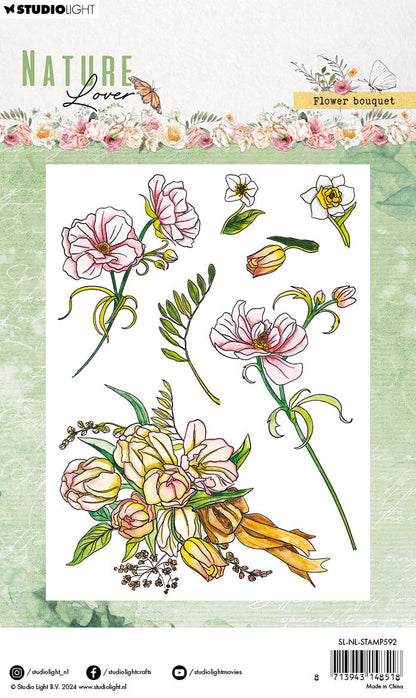 SL Clear Stamps Flower Bouquet Nature Lover 99x139x3mm 7 PC nr.592