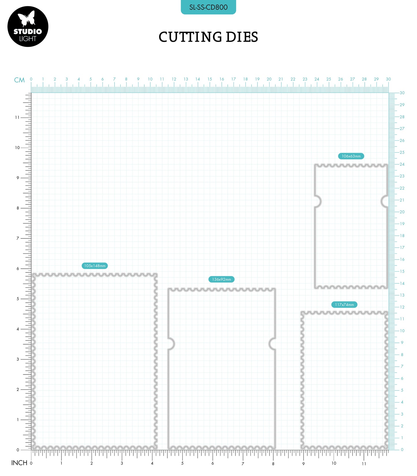 SL Cutting Die Ticket Shape Sweet Stories 4 PC
